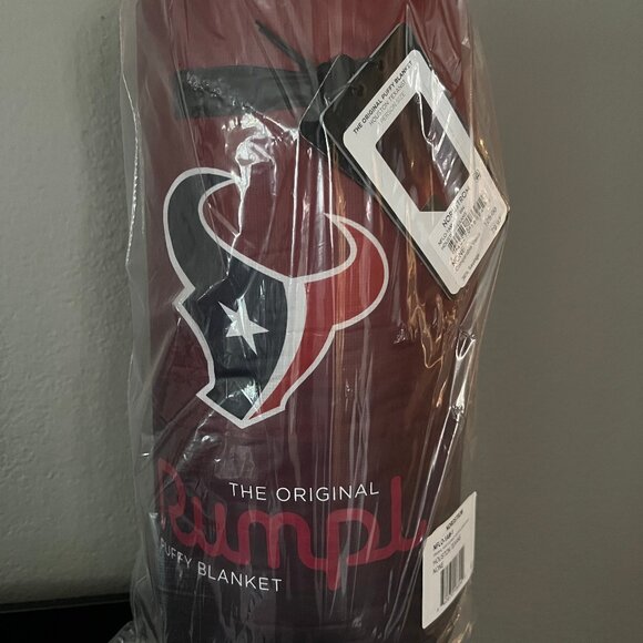 Original RUMPL NFL Houston Texans Puffy Blanket NEW - Picture 2 of 5